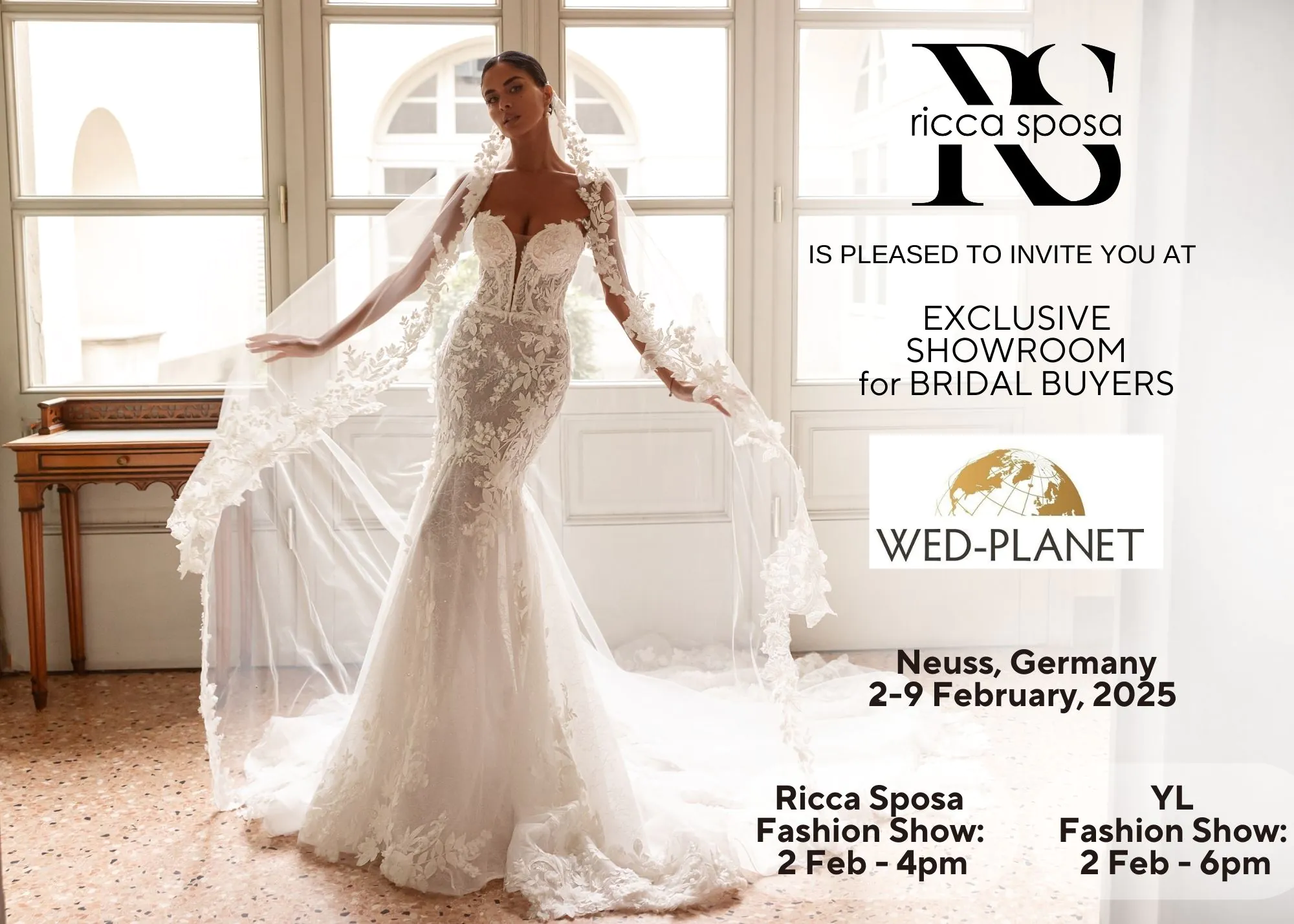 Ricca Sposa EXCLUSIVE SHOWROOM for BRIDAL BUYERS